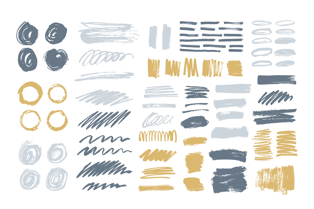 Brush stroke set, an Object Graphic by Good Studio (Photo 4 of 7)