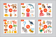 ABC Cute animals alphabet, a Graphic by Helen Sko (Thumbnail 4 of 6)
