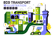 10 Eco Friendly Transportation, a Technology Illustration by denayunebgt (Thumbnail 1 of 4)