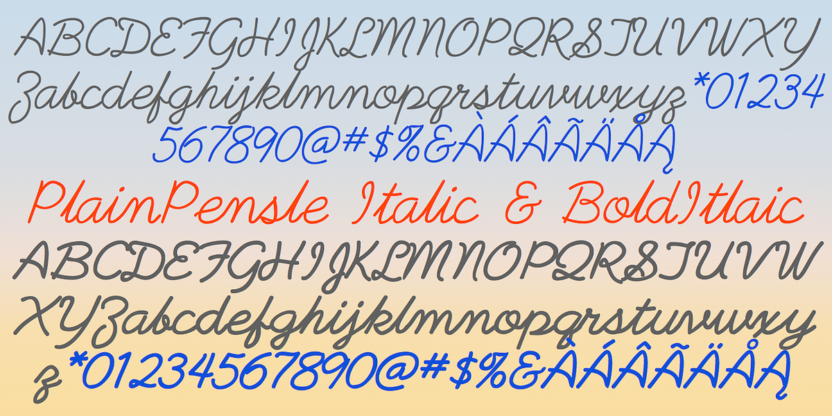 PlainPensle, a Handwritten Font by Ingrimayne Type (Photo 5 of 7)