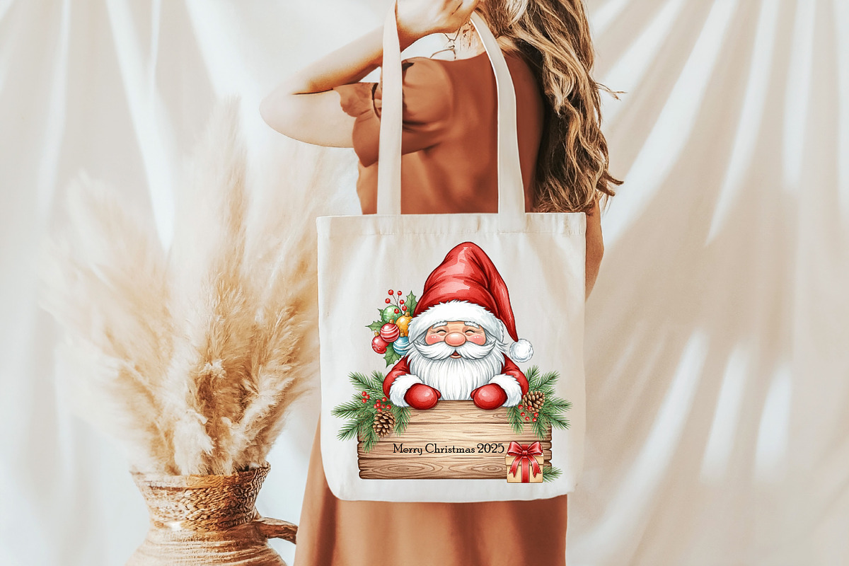 Watercolor Christmas Gnomes Clipart, an Illustration by DreamCafeArt (Photo 6 of 6)