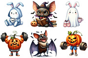 Funny Halloween Clipart, an Illustration by Pixels.Craft (Thumbnail 2 of 9)