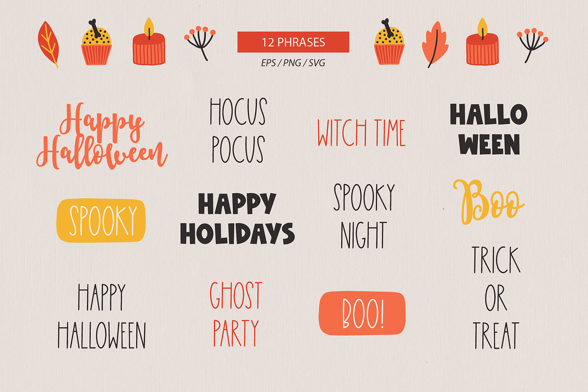 Halloween Kit #4, a Seasonal Illustration by miumiu (Photo 6 of 15)