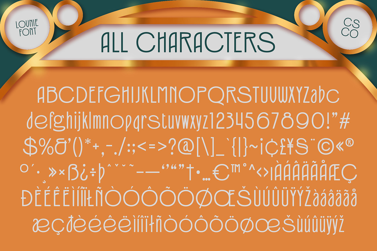 Lovnie – Art Deco Font, a Sans Serif Font by Craft Supply Co. (Photo 8 of 8)