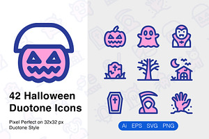 Halloween Duotone Icons
