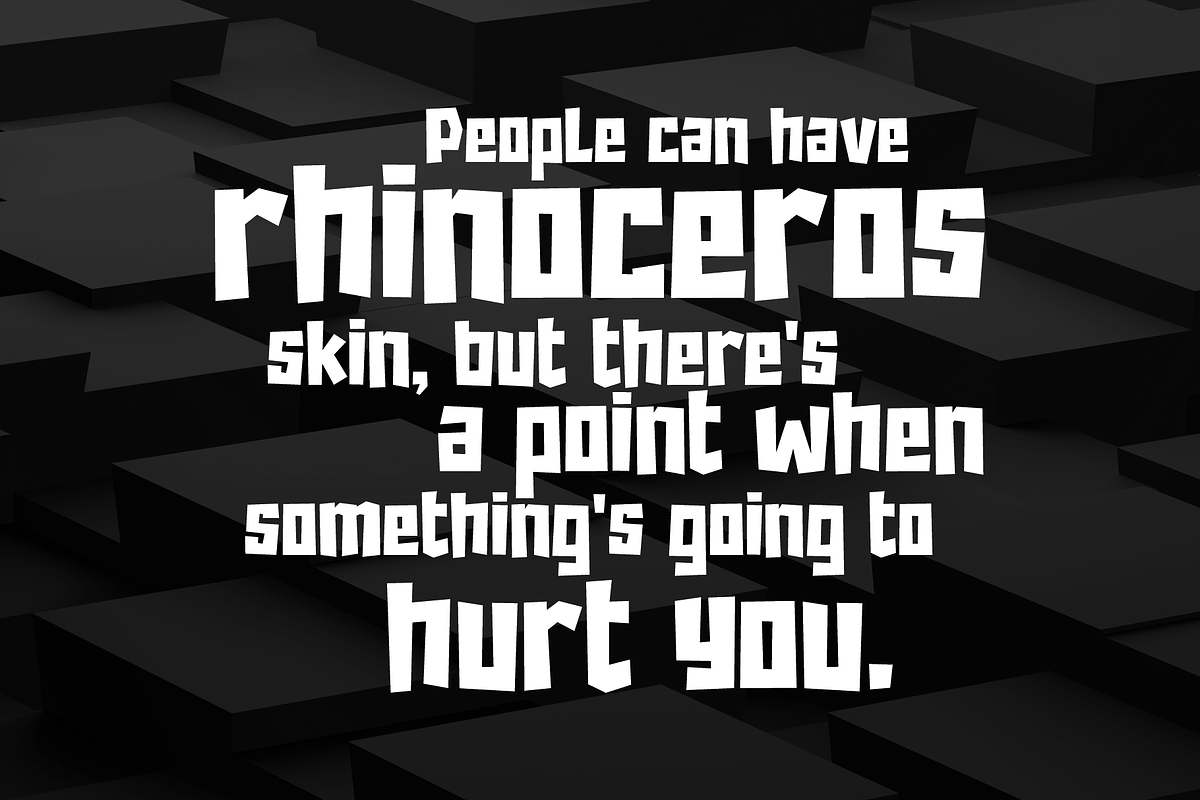 Rhino, a Sans Serif Font by almazstudio (Photo 2 of 8)