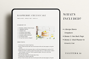 Minimal Recipe Template Canva, a Card Template by OrganizationOasisRo (Thumbnail 2 of 10)