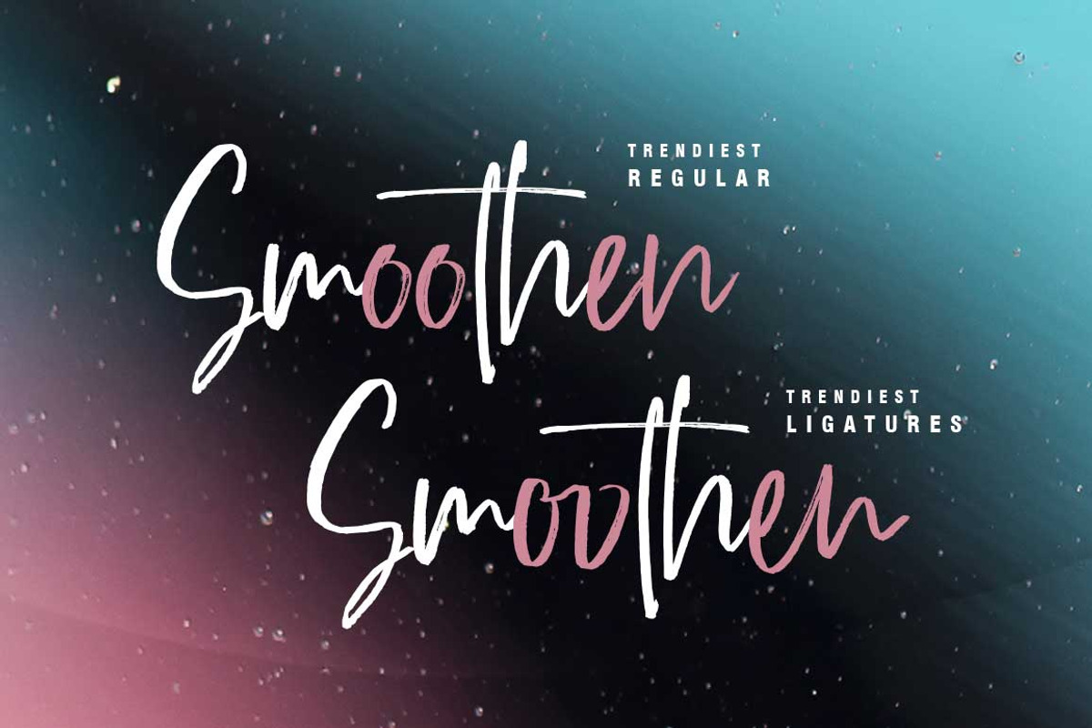 Trendiest, a Script Font by Lucky Type (Photo 5 of 12)