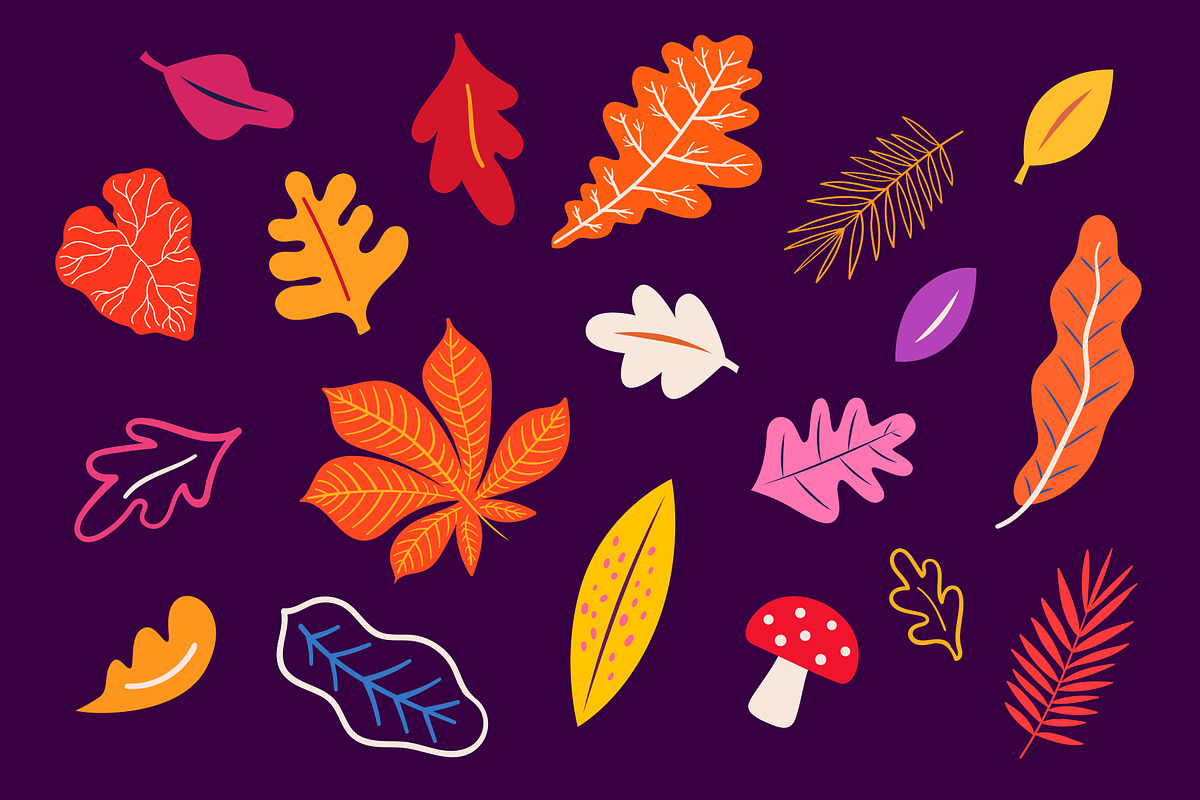 Autumn playful collection, a Seasonal Illustration by MoleskoStudio (Photo 2 of 16)