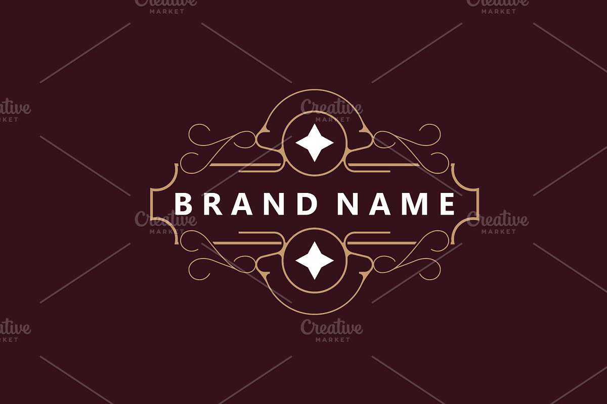 Decorative Typography Vintage Line, a Branding & Logo Template by Maylianaw28