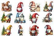 Cozy Christmas Gnomes Clipart, an Illustration by Designworld (Thumbnail 2 of 5)