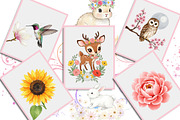 Watercolor Garden Fairies Floral Png, an Illustration by Creative Art (Thumbnail 5 of 10)