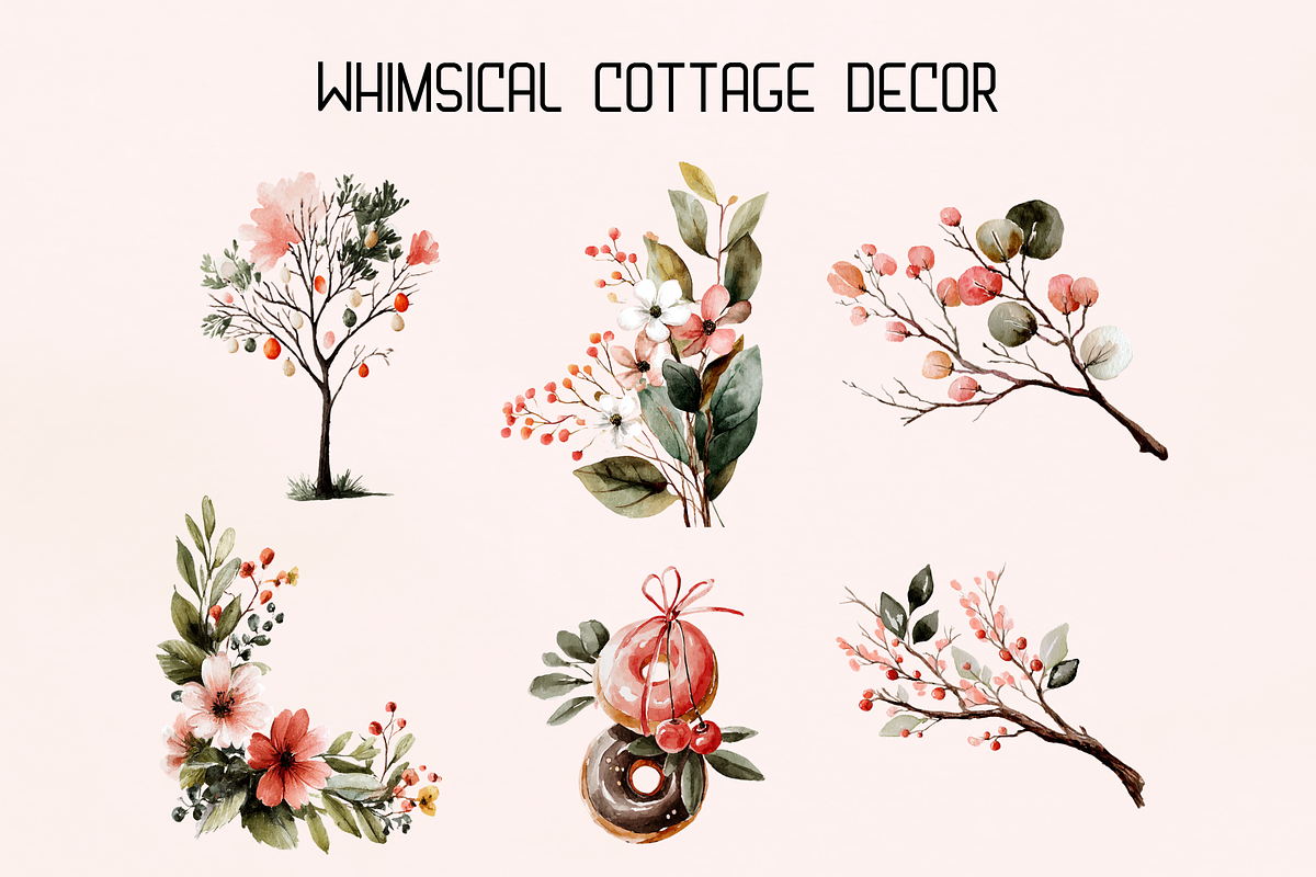 Whimsy Cottagecore Set, an Animal Illustration by GiraffeCreative (Photo 6 of 20)