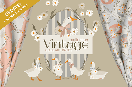Grandmillenial geese set, an Object Illustration by DigARTbyHavroshka