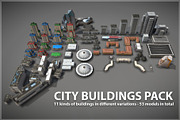 Buildings Pack, an Architecture 3D Model by Beatheart Creative Studio (Thumbnail 2 of 15)