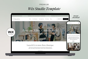 Wix Studio Template Boutique/Events, a Wix Template by concreteandpalm