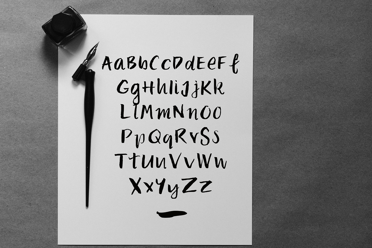 Font: ARC Brush Pen preview 2