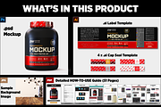 5lb Whey Protein Jar Mockup C1-Pro, a Packaging Mockup by Design Warlord (Thumbnail 14 of 16)