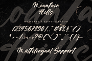 Mountain Hills - Brush Script Font, a Script Font by Fikryal Studio (Thumbnail 11 of 11)