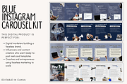 100 Blue Instagram Carousel Template, a Templates & Theme by wekreatif (Thumbnail 3 of 5)