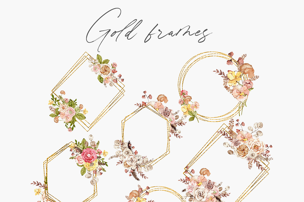 GREEN/BEIGE FLOWER collection, a Decorative Illustration by Julia Bogdan (Photo 6 of 9)