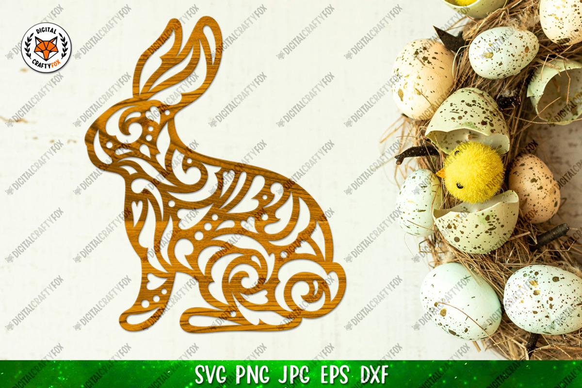 Easter Bunny Collection,Floral Bunny, an Animal Illustration by Digital_Craftyfox (Photo 5 of 20)