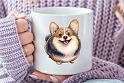 Watercolor Funny Dog Clipart Bundle, an Illustration by DreamCafeArt (Thumbnail 6 of 7)