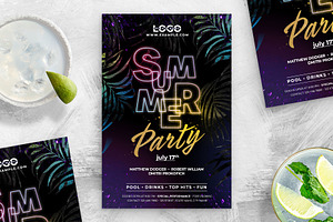 Summer Party Flyer Template