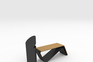 3D Model Bench Park 23