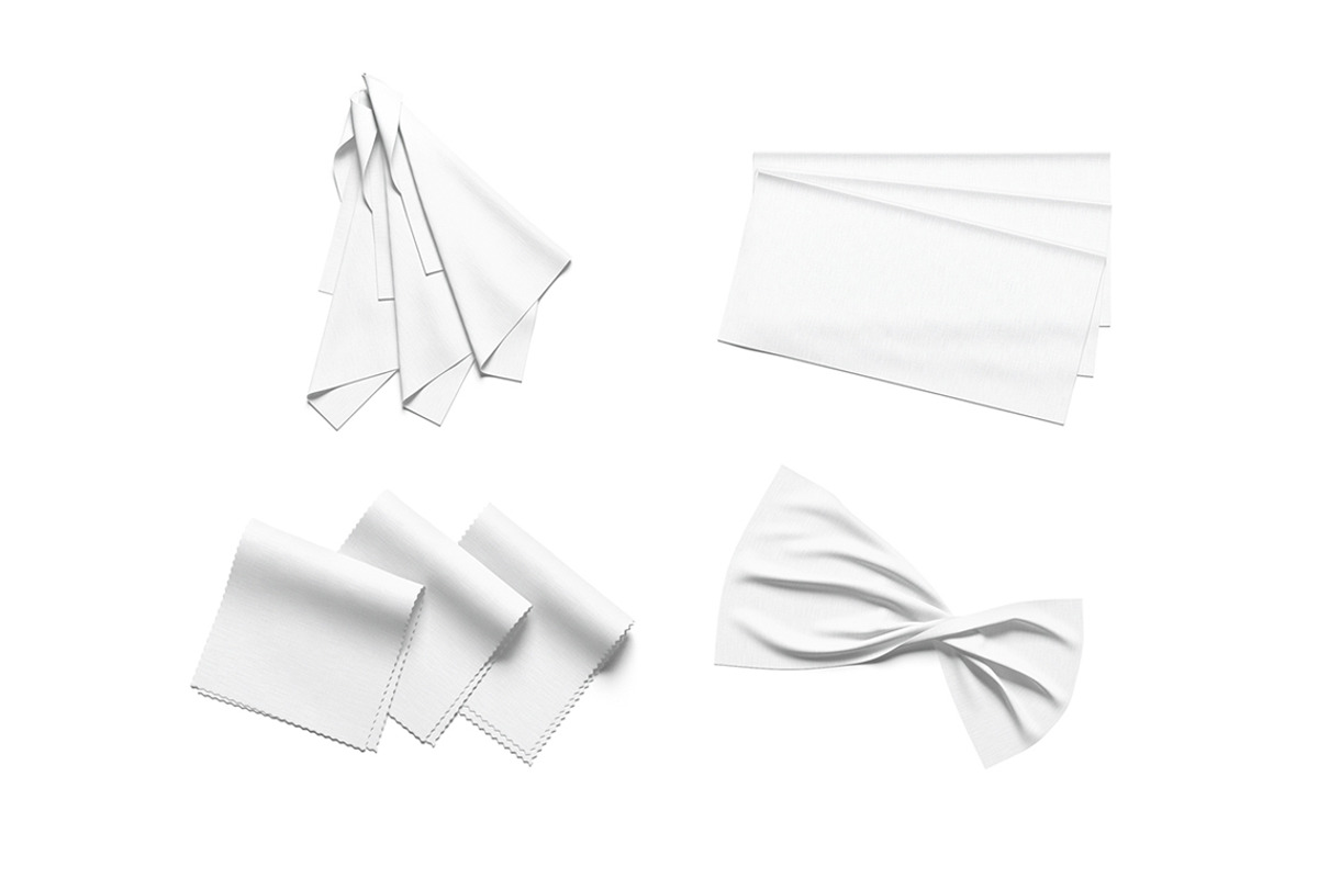 White Crumpled Fabric 3D Model, an Object 3D Model by rebrandy (Photo 1 of 9)