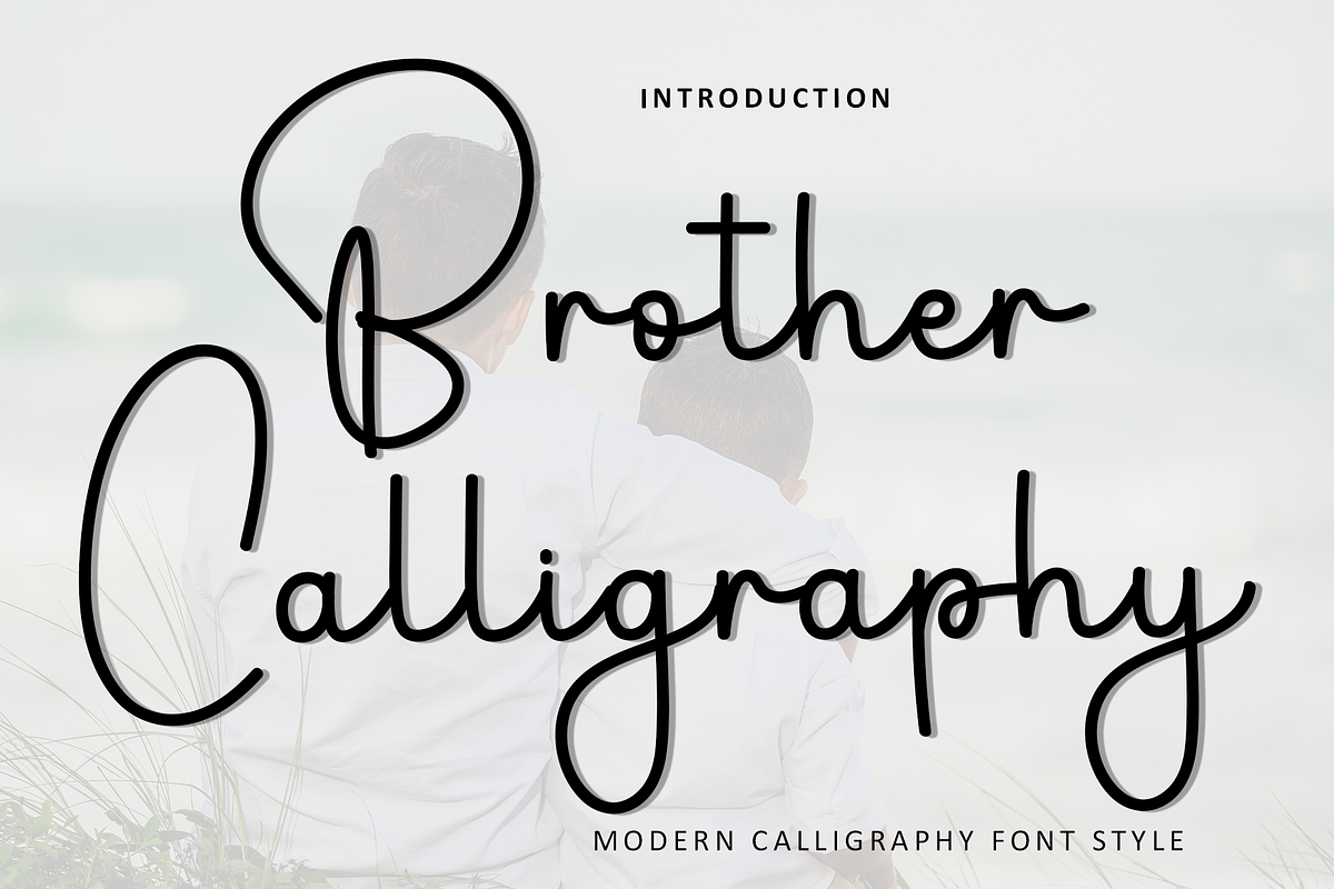 Brother Calligraphy, a Handwritten Font by InermediaSTUDIO (Photo 1 of 8)