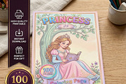 Magical Princess Coloring Book Vol28, a Person Illustration by ikarifq shop (Thumbnail 1 of 7)