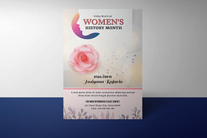 Women's History Month Flyer -V962