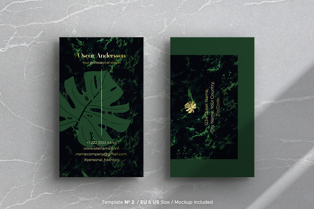 3 Business Card Template & Mockup, a Business Card Template by ARg Design (Photo 5 of 9)