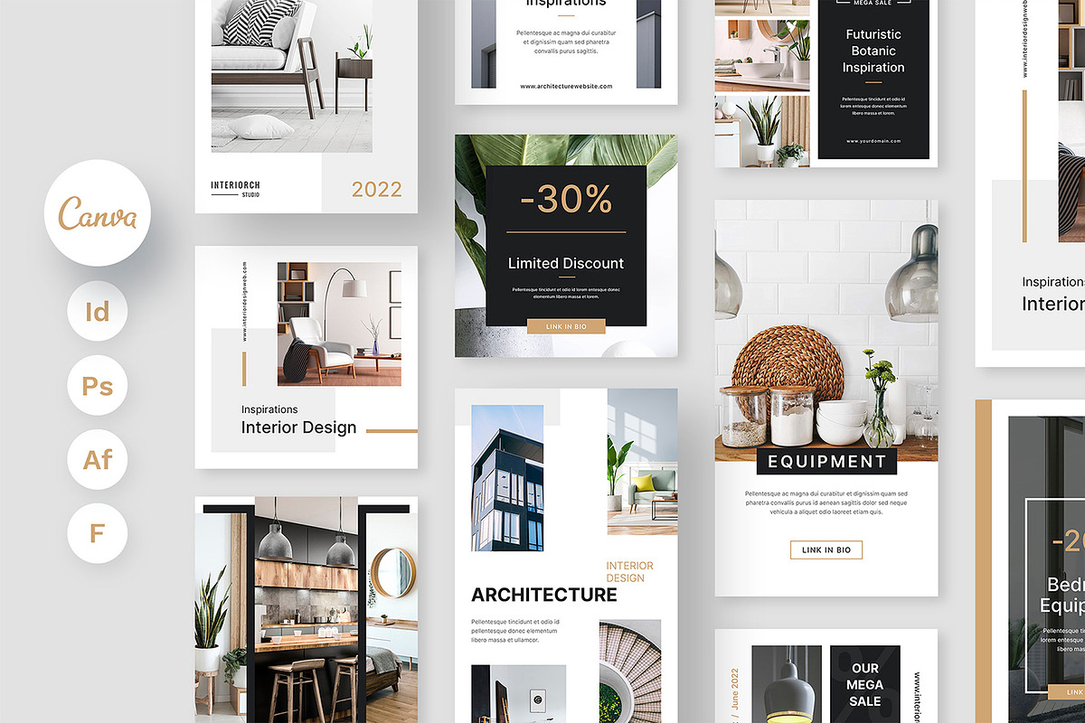 Interior Design Instagram Templates