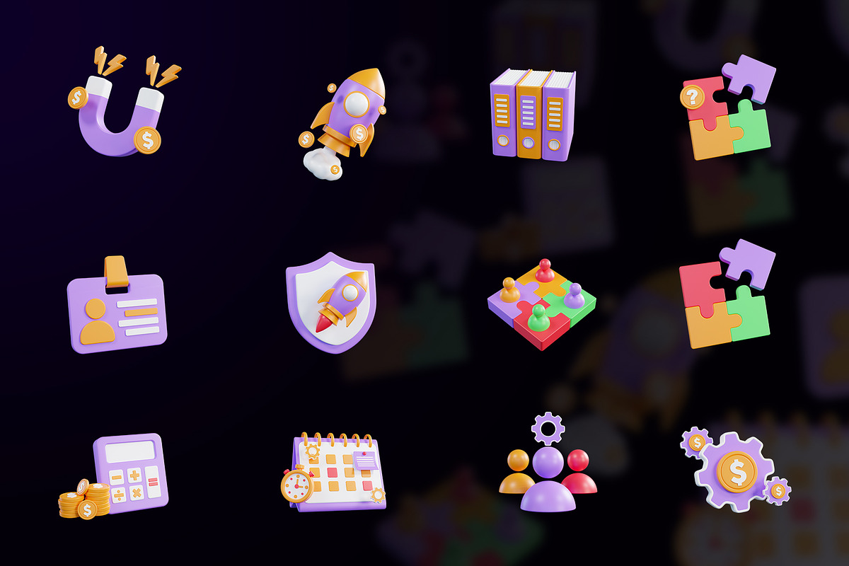 Business 3D Icon, an Object 3D Model by Artnivora.Std (Photo 4 of 4)