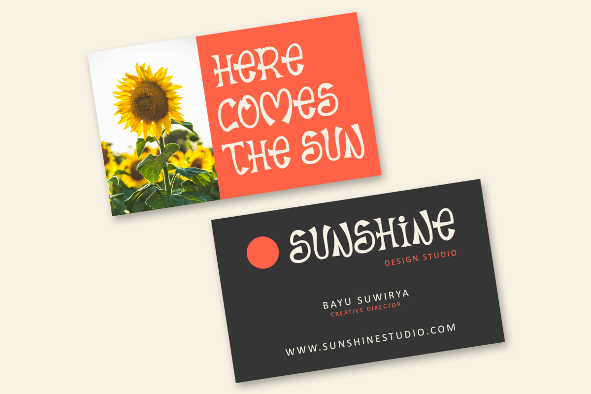 Enjoy Things - Modern Typeface, a Font by Illushvara Design (Photo 3 of 7)