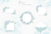 Watercolor hydrangea & eucalyptus, a Decorative Illustration by Re_Margarita_Art (Thumbnail 7 of 10)