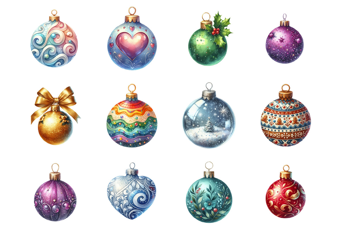 Bauble Clipart, an Illustration by Design Market (Photo 2 of 4)