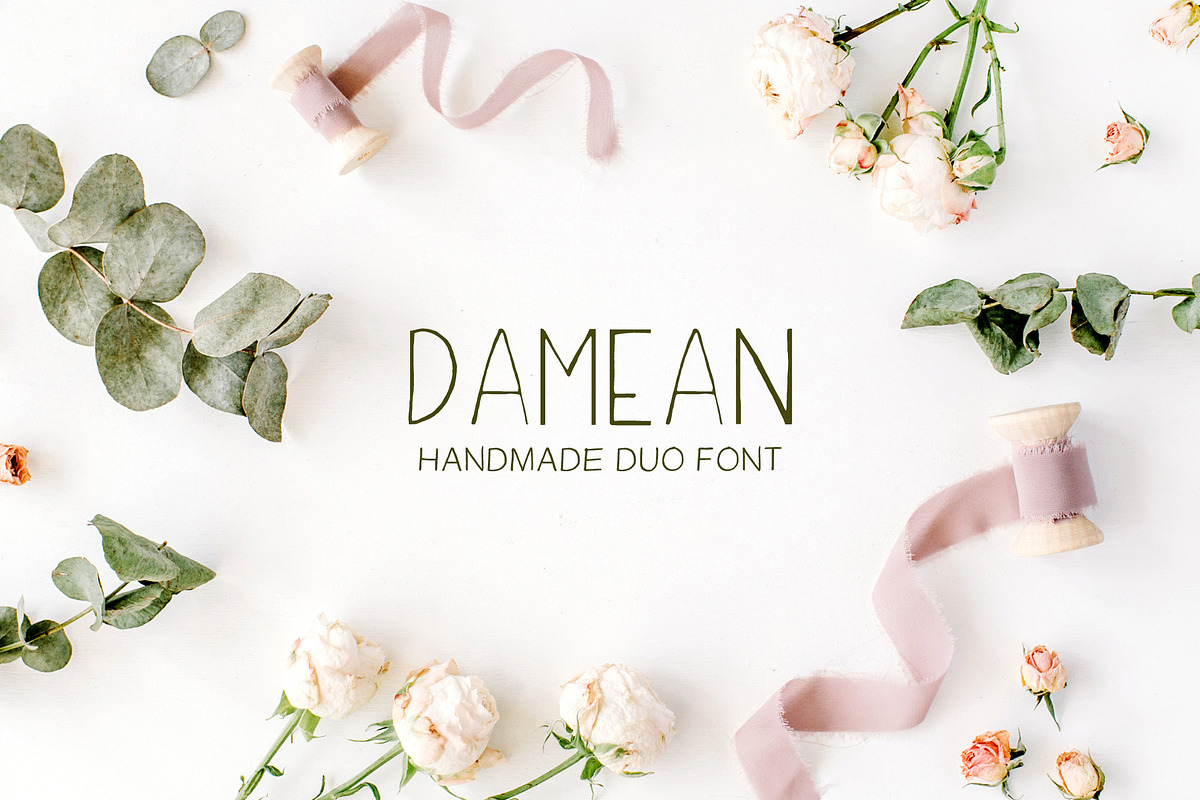Damean Handmade Duo Font
