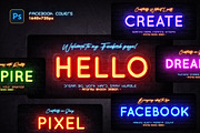 Neon Facebook Covers, a Social Media Template by Andrew Skoch Design (Thumbnail 1 of 7)