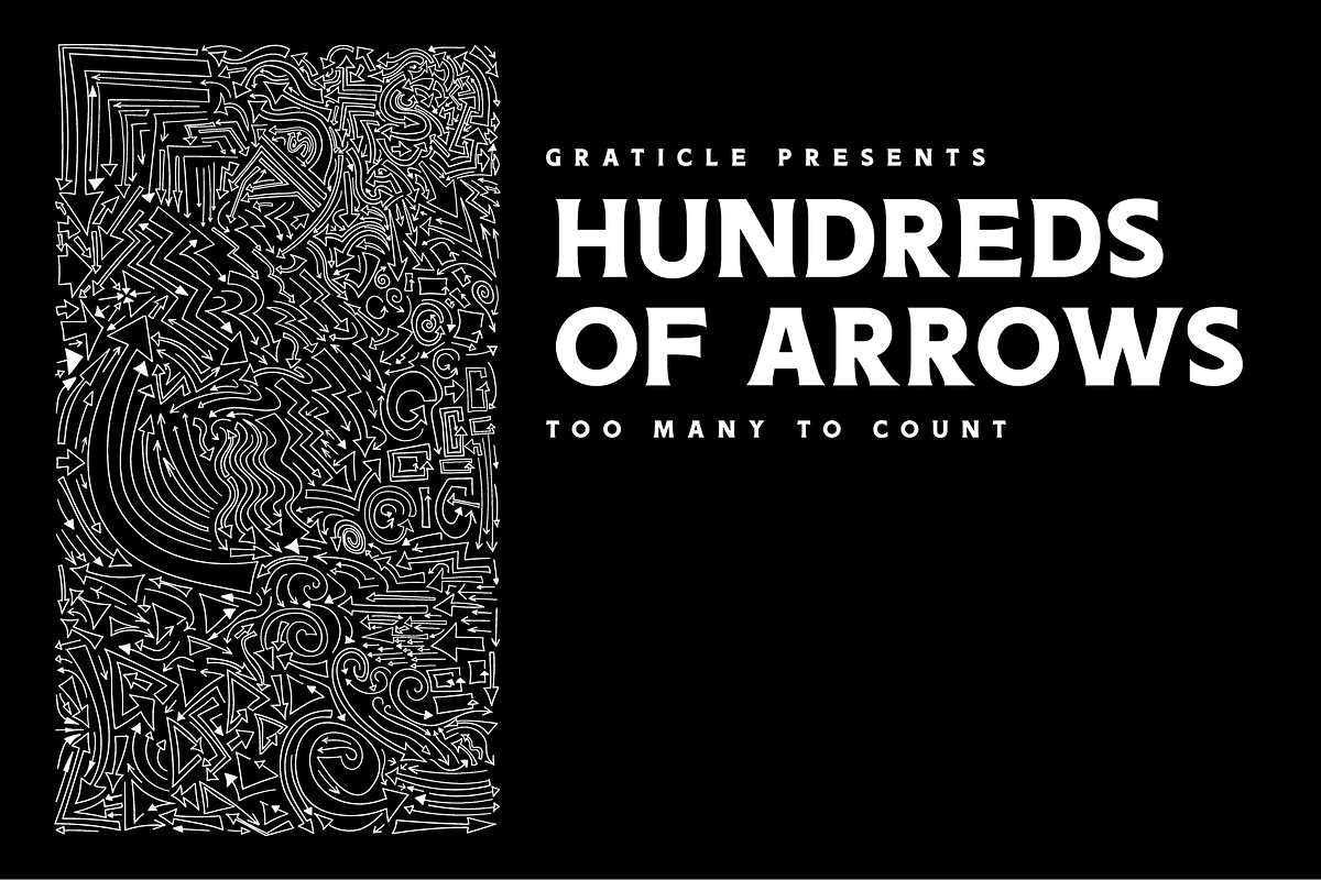 Hundreds of Arrows / Huge Arrow Pack, a Work Illustration by Graticle (Photo 2 of 2)