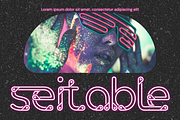 Aesthetic Titanium - Neon Tech Font, a Sans Serif Font by 177Studio (Thumbnail 4 of 8)