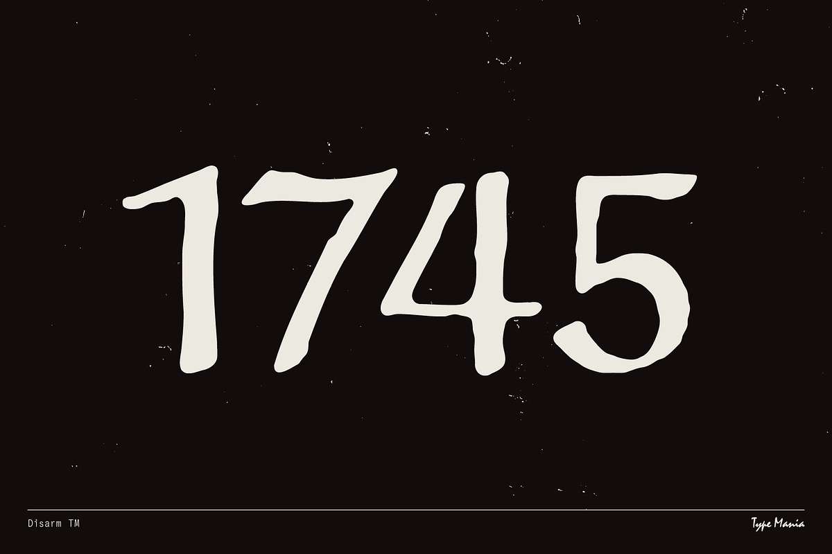 Disarm TM – Distressed Fraktur, a Blackletter Font by Type Mania (Photo 9 of 10)
