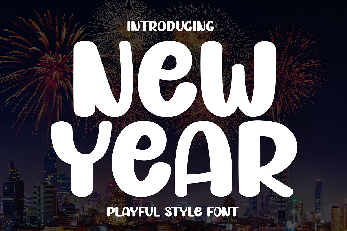 New Year | Script Font, a Script Font by Scratchones (Photo 1 of 8)