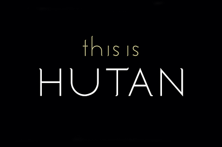 Hutan. Beautiful modern font.