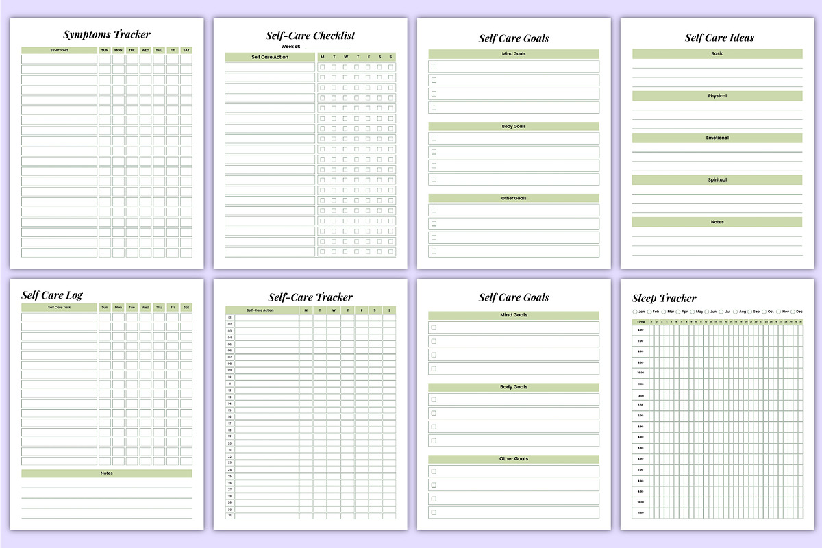 Therapy & Self Care Workbook Canva, a Stationery Template by Mustafiz