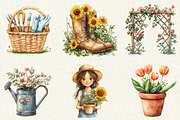 Gardening Girl Sublimation Bundle, an Illustration by OK Design (Thumbnail 4 of 5)