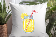 1950s Style Beach Day Clipart, an Illustration by Watercolor design (Thumbnail 2 of 6)