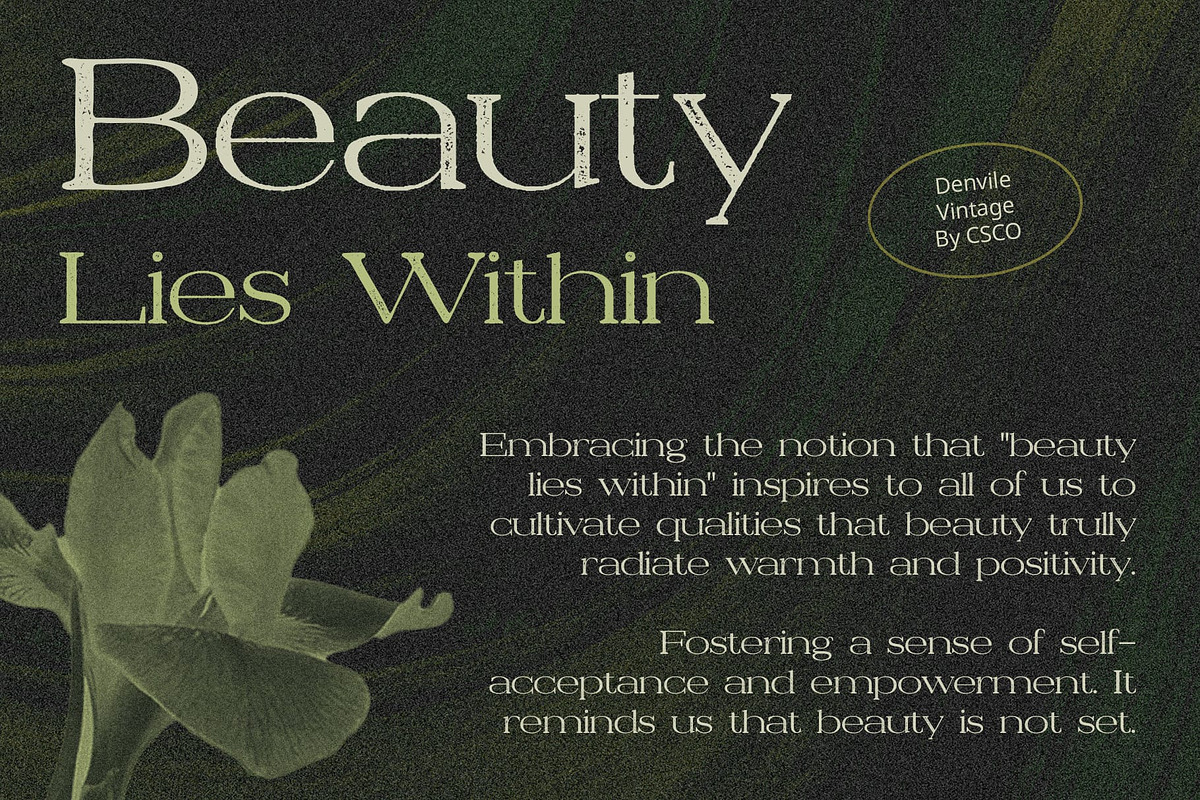 Denvile Vintage, a Serif Font by Craft Supply Co. (Photo 3 of 8)